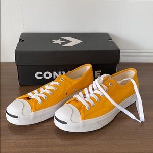 Converse Jack Purcell orange sneakers
